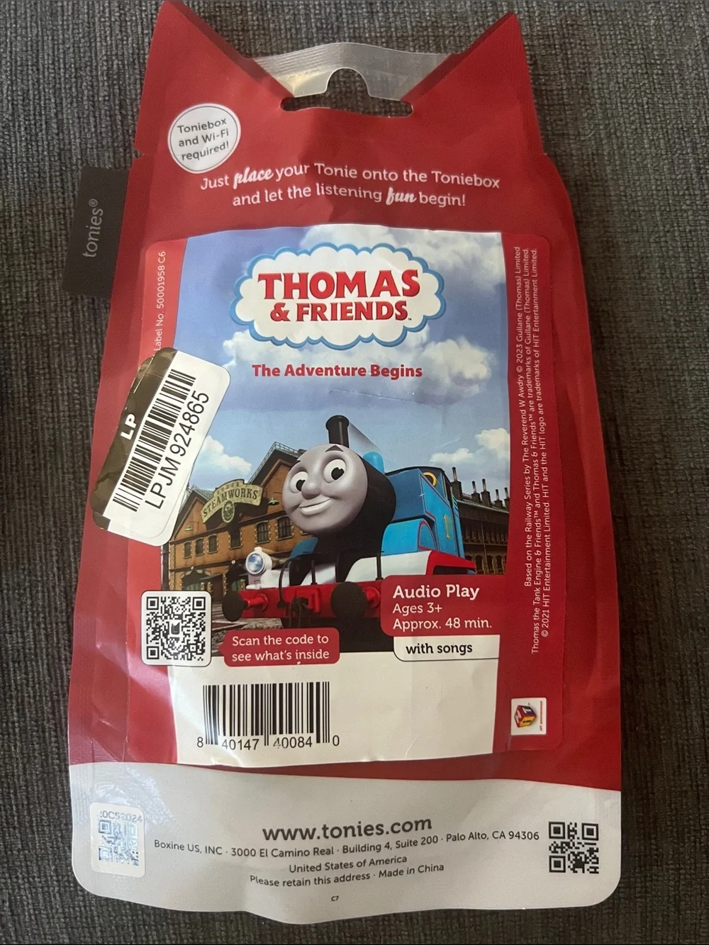 Tonies Thomas & Friends Blue Thomas Tonie Character